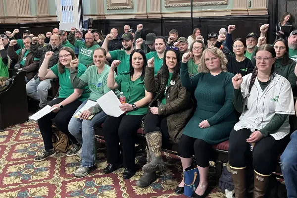 Local 791 Members at City Council Meeting