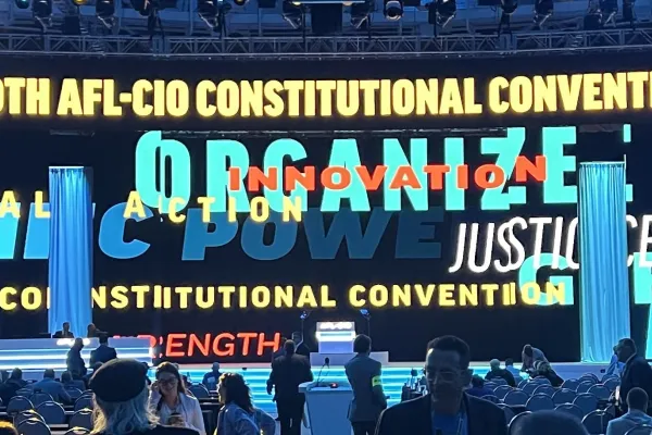 AFL-CIO Stage and Backdrop
