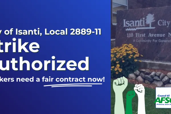 City if Isanti; Strike Authorized