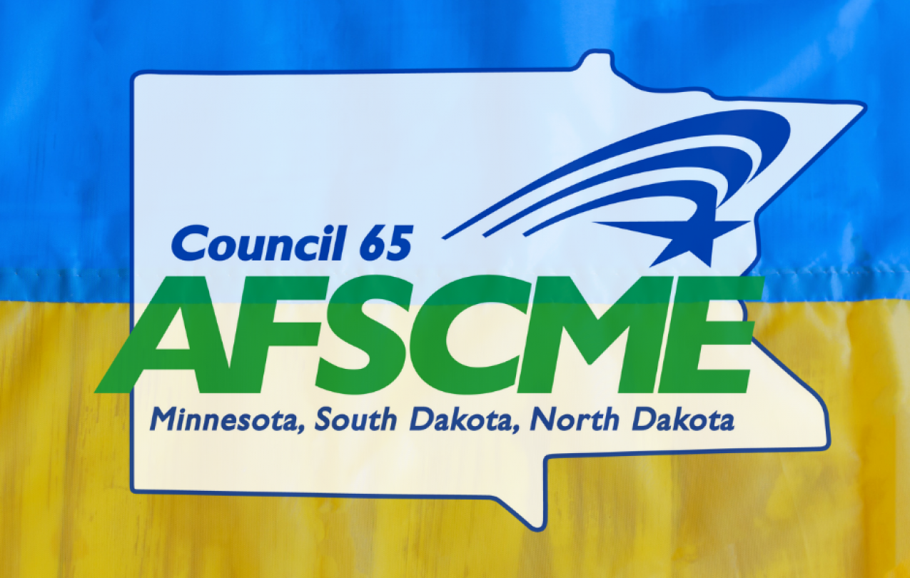 AFSCME 65 Stands in Solidarity with Ukrainians