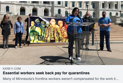 Essential Workers Seek Backpay