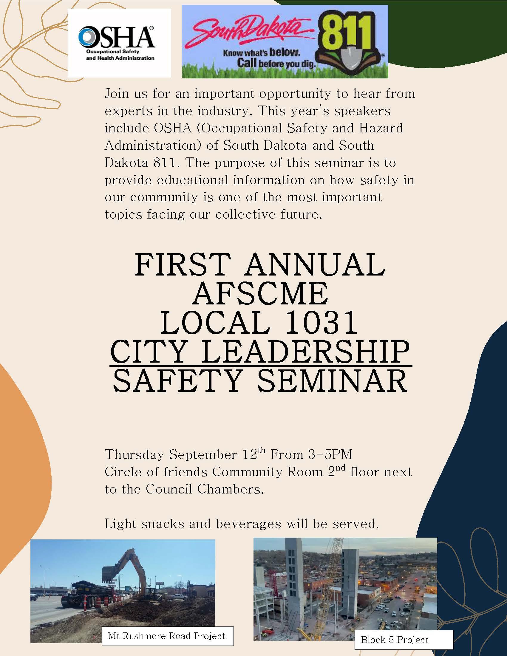 2024 Safety Seminar Flyer